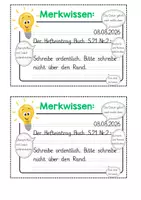 Vorschau - Merkblätter - Hefteintrag Grundschule – Merkwissen zum Einkleben | Lineatur 2 & 3 | SAS, LA & Grundschrift - Seite 3