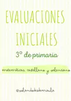Vista previa - Hojas de trabajo - 🚀 EVALUACIONES INICIALES 2º CICLO (Mate/Cast/Val) - página 1