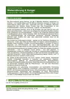 Vorschau - Arbeitsblätter - Welternährung und Hunger – Ursachen globaler Ernährungsprobleme - Seite 1