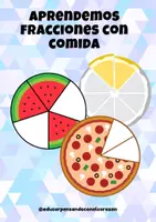 Vista previa - Hojas de trabajo - portada aprendemos fracciones - página 1