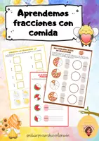 Vista previa - Hojas de trabajo - portada aprendemos fracciones - Portada