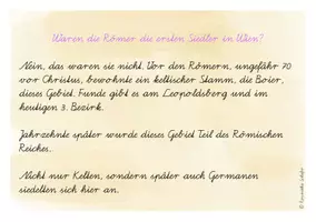 Vorschau - Arbeitsblätter - Die Römer in Wien - Kartei mit AB - Seite 1