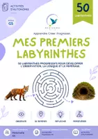 Aperçu - Feuilles d'exercices - 50 labyrinthes progressifs – Les animaux de la forêt – Maternelle GS – Activités d'autonomie - Page de couverture