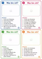 Vorschau - Aufgabenkarten - Rätselkarten zum Thema in der Schule - Seite 1