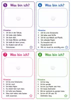 Vorschau - Aufgabenkarten - Rätselkarten zum Thema in der Schule - Seite 2
