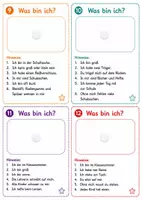 Vorschau - Aufgabenkarten - Rätselkarten zum Thema in der Schule - Seite 3