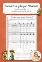 Vorschau - Anderer Materialtyp - Mitarbeit | Bewertungsbogen Arbeits-, Lern- und Sozialverhalten - Deckblatt
