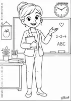 Vorschau - Mal- und Bastelvorlagen - BERUFE - AUSMALBILDER - qlixu - Seite 3