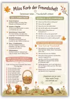 Vorschau - Arbeitsblätter - Herbstgeschichte - Freundschaft für Kita & Vorschule - Seite 1