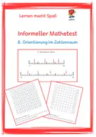 Vorschau - Fördermaterial/Inklusion - Informeller Mathetest: 08. Orientierung im Zahlenraum - Deckblatt