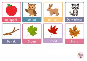 Voorbeeld - Woordkaarten herfst en halloween oudste kleuters - Pagina 3