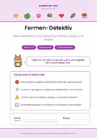 Vorschau - Arbeitsblätter - Formen-Detektiv – Geometrie-Forscherheft, Kl. 1/2 - Seite 1