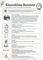 Vorschau - Arbeitsblätter - Klassenklima-Barometer Klasse 3–4 – Fragebögen, Auswertungsraster und Maßnahmen - Seite 1