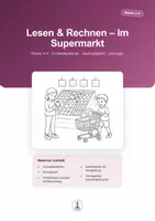Vorschau - Arbeitsblätter - Lesen & Rechnen im Supermarkt | Sachaufgaben & Leseverständnis | Klasse 3–4 - Deckblatt