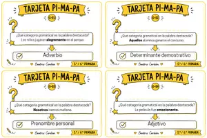 Vista previa - Juegos / Gamificación - Tarjetas de Lengua Castellana · 5.º y 6.º de Primaria - página 1