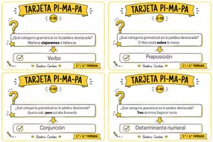 Vista previa - Juegos / Gamificación - Tarjetas de Lengua Castellana · 5.º y 6.º de Primaria - página 2