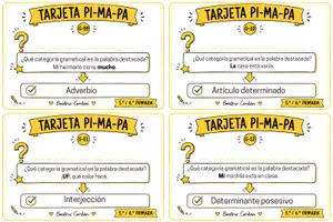 Vista previa - Juegos / Gamificación - Tarjetas de Lengua Castellana · 5.º y 6.º de Primaria - página 3