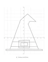 Vorschau - Arbeitsblätter - Halloween Mathe Arbeitsblatt - Koordinatensystem & Punkte eintragen (Hexenhut) - Seite 3