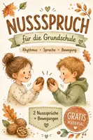 Vorschau - Bildkarten - Herbst in der Grundschule | Nussspruch mit Bewegung & Rhythmus | Walnüsse | GRATIS Material - Deckblatt