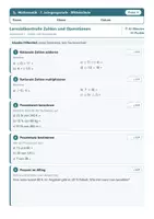 Vorschau - Test - Lernzielkontrollen Mathematik Mittelschule Klasse 7 – A/B - Seite 1