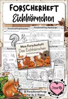 Vorschau - Arbeitsblätter - Eichhörnchen – Forscherheft für den Sachunterricht | Grundschule Klasse 1–2 - Deckblatt