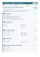 Vorschau - Test - Lernzielkontrollen Mathematik Mittelschule Klasse 8 – A/B - Seite 3
