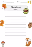 Vorschau - Arbeitsblätter - Materialpaket - Schmuckblätter Herbst Gedichte (differenziert) - Seite 2