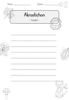 Vorschau - Arbeitsblätter - Materialpaket - Schmuckblätter Herbst Gedichte (differenziert) - Seite 3
