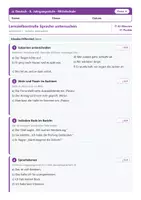 Vorschau - Test - Lernzielkontrollen Deutsch Mittelschule Klasse 8 – A/B - Deckblatt