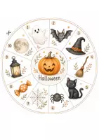 Vorschau - Bildkarten - Herbst Legekreise für Kita & Kindergarten – 3 Legekreise | Herbstschätze, Erntezeit & Halloween - Seite 3