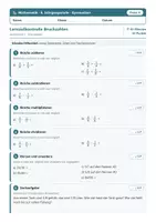 Vorschau - Test - Lernzielkontrollen Mathematik Gymnasium Klasse 6 – A/B - Seite 1