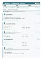 Vorschau - Test - Lernzielkontrollen Mathematik Gymnasium Klasse 7 – A/B - Seite 1