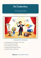 Vorschau - Mal- und Bastelvorlagen - Die Zaubershow – Hinter den Kulissen der Magie – Lesespurgeschichte mit Rätselaufgaben (Klasse 5) - Seite 1