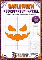 Vorschau - Arbeitsblätter - Koordinatensystem Kürbis: Halloween Mathe: Kürbisgesicht - Deckblatt