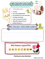 Aperçu - Feuilles d'exercices - Ma Rentrée Scolaire"Activités en Français" - Page 2