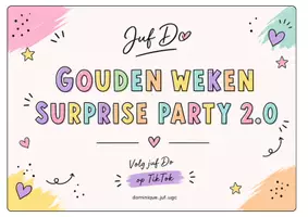 Voorbeeld - Juf Do - Gouden Weken Surprise Party 2.0 - Voorblad