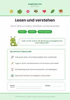 Vorschau - Arbeitsblätter - Deutsch Kl. 2: Lesen und verstehen – Lesetraining - Seite 1