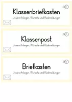 Vorschau - Arbeitsblätter - Klassenpost - Wünsche, Anliegen und Rückmeldungen - Seite 1