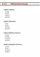 Vorschau - Arbeitsblätter - Arithmetik - schriftliche Addition und Subtraktion (Lernzeit 8) - Seite 1