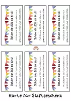 Vorschau - Anderer Materialtyp - Willkommenskarten 1. Schultag - kleine Geschenke für die Klasse - Seite 1