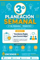 Vista previa - Unidades / Secuencias / Situaciones de Aprendizaje - "Planeación Semanal 3° Primaria NEM — Trimestre 1 - Portada