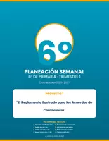 Vista previa - Unidades / Secuencias / Situaciones de Aprendizaje - "Planeación Semanal 6° Primaria NEM — Trimestre 1 - página 1