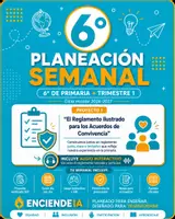 Vista previa - Unidades / Secuencias / Situaciones de Aprendizaje - "Planeación Semanal 6° Primaria NEM — Trimestre 1 - Portada