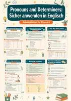 Vorschau - Arbeitsblätter - Pronouns and Determiners: Sicher anwenden in Englisch – Englisch, Klasse 6 - Deckblatt