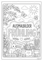 Vorschau - Arbeitsblätter - Ausmalbilder Frühling - 15 Frühlingsmotive für Vor-, Grund- & Förderschule - Seite 2