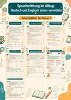 Vorschau - Arbeitsblätter - Sprachmittlung im Alltag: Deutsch und Englisch sicher vermitteln – Englisch, Klasse 7 - Deckblatt