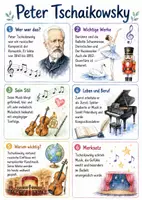 Vorschau - Arbeitsblätter - Lernposter + Arbeitsblätter zum Thema "Peter Tschaikowski" + Lösung & MP3 + Mindmap + Infografik - Deckblatt