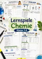 Vorschau - Arbeitsblätter - Chemie Lernspiele Klasse 7-8 | 5 Arbeitsblätter - Deckblatt