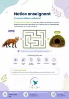 Aperçu - Apprentissages en autonomie - 50 labyrinthes progressifs – Les animaux de la forêt – Maternelle MS – Activités d’autonomie - Page 1
