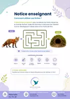 Aperçu - Apprentissages en autonomie - 9 labyrinthes progressifs gratuits – Les animaux de la forêt – Maternelle PS, MS et GS - Page 1